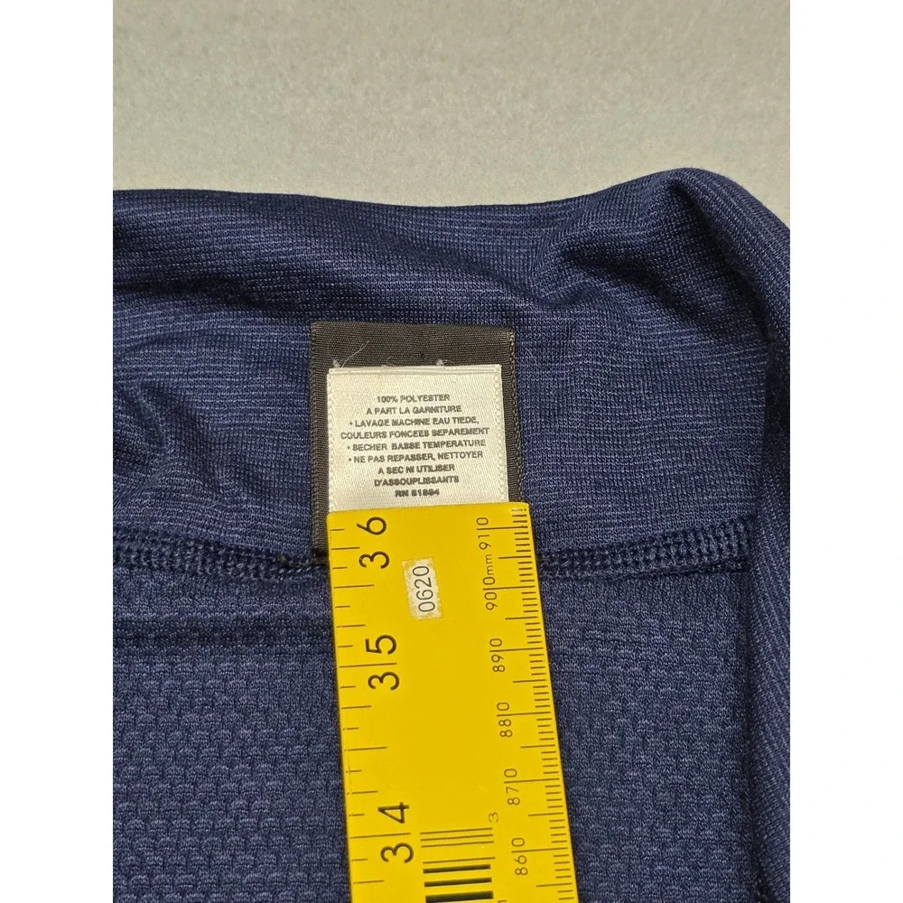 Patagonia Capilene 1/4 Zip Base Layer Shirt M USA Waffle‎ Knit Navy Outdoor